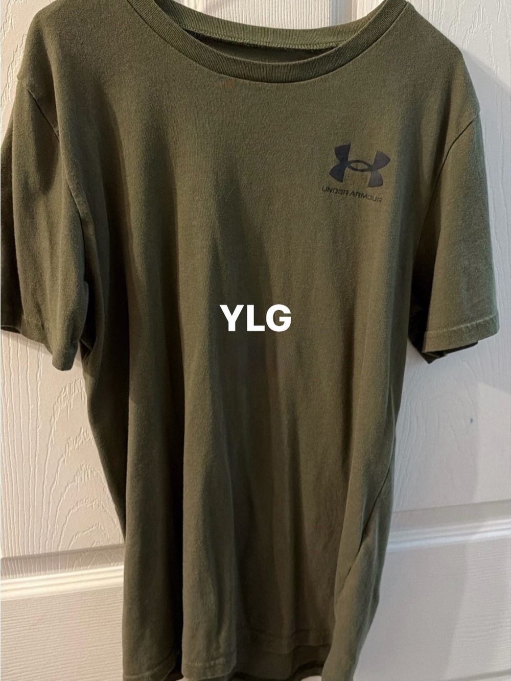 Under Armour Olive Green Short Sleeve Tee with Chest Logo